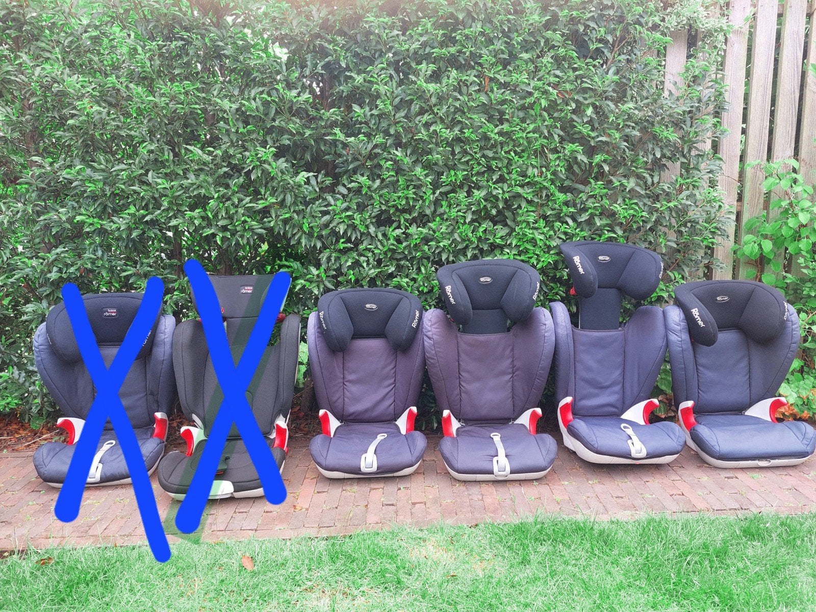 Britax Römer autostoel 4x of per stuk - blauw, 9-36 kg, Romer, Gebruikt, 15 t/m 36 kg, Isofix