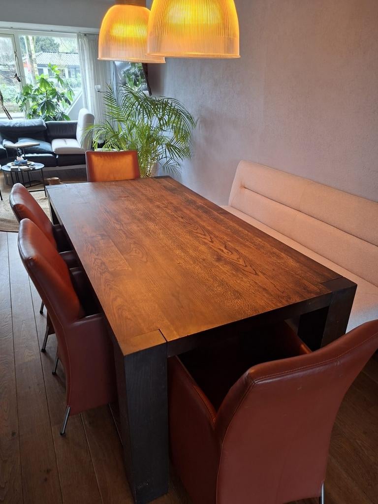 Bert Plantagie Eetkamertafel 200x100 cm, Ophalen, 100 tot 150 cm, Vijf personen of meer, 150 tot 200 cm