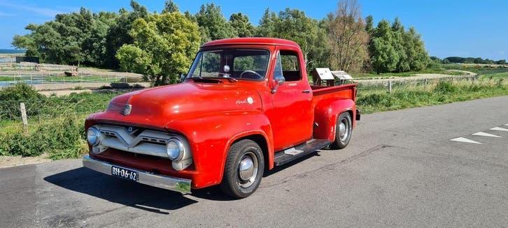 Ford  F100 pick up  1955 Rood, Automaat, Achterwielaandrijving, 8 cilinders, Overige kleuren