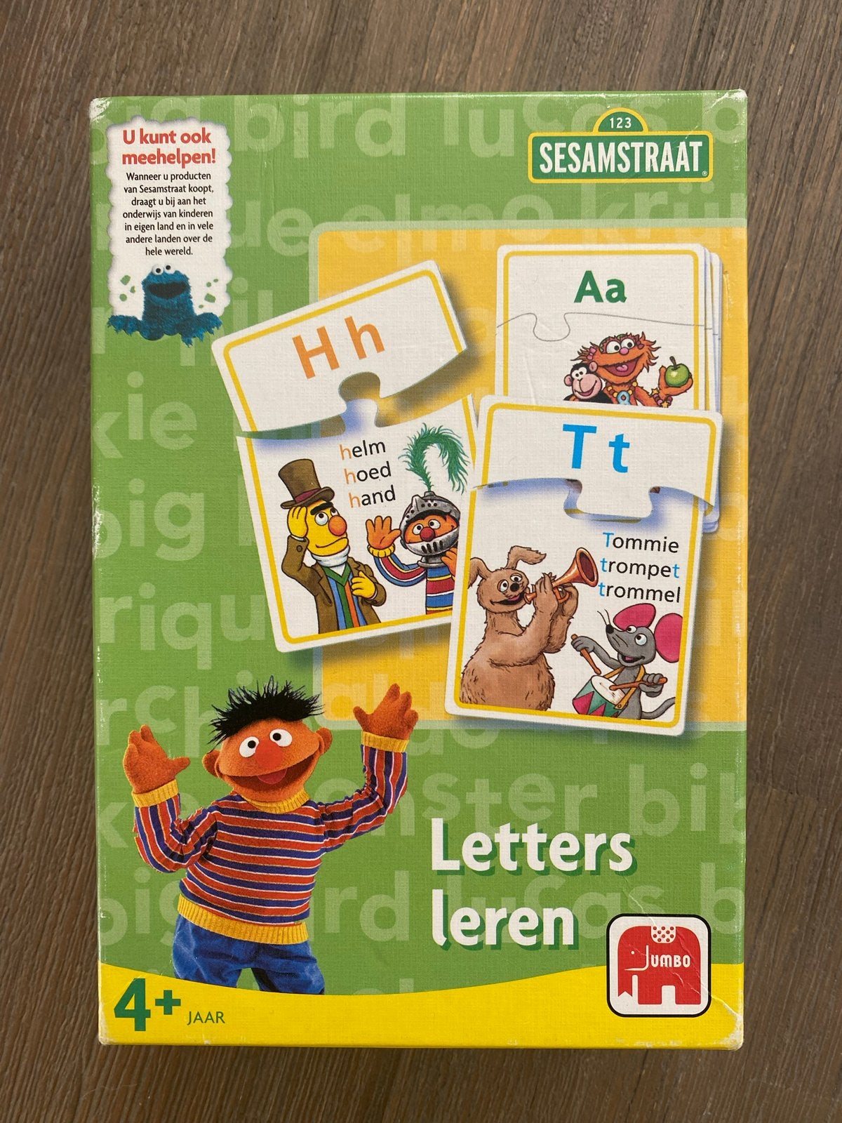 Jumbo Letters Leren Sesamstraat Puzzels, Ophalen, Gebruikt, Puzzelen