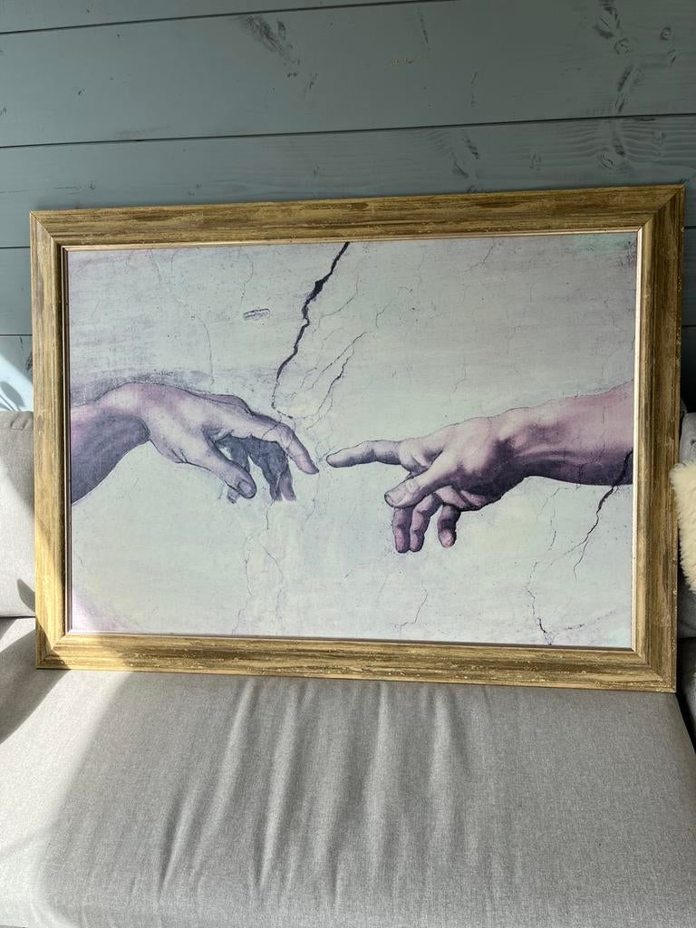de schepping van Adam  Michelangelo, Ophalen of Verzenden
