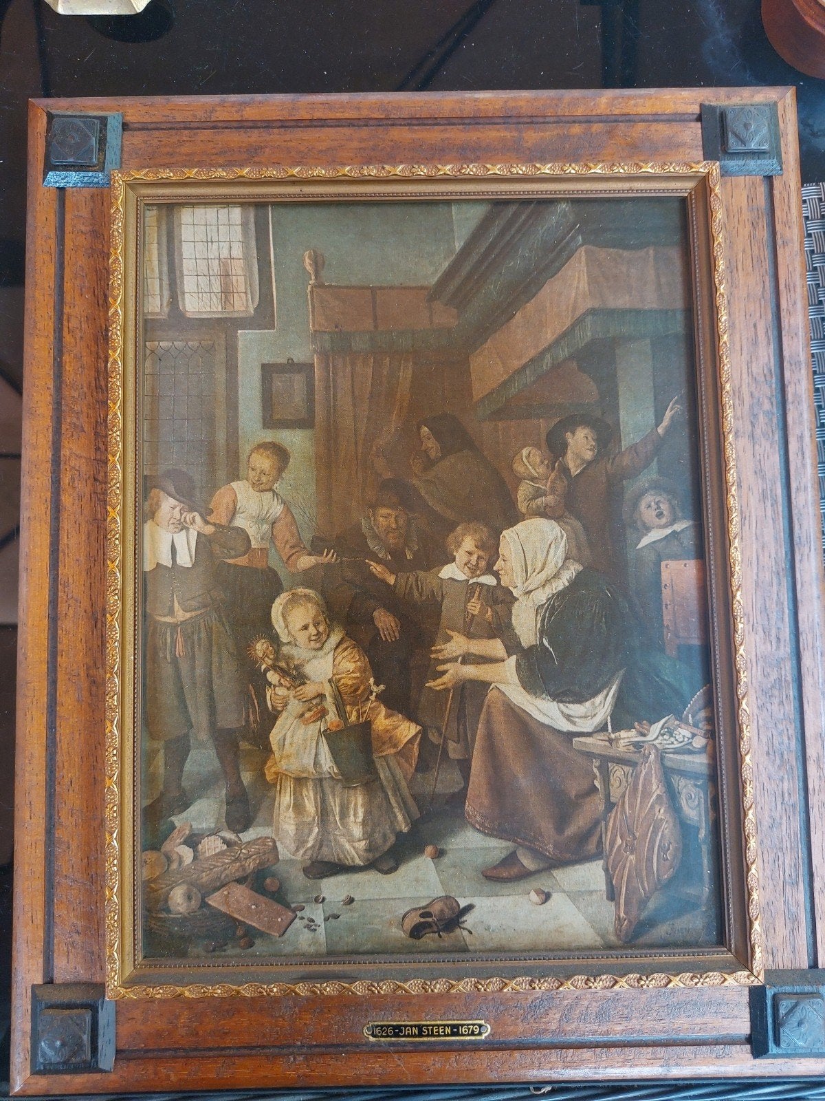 JAN STEEN schilderijtje ZIE BESCHRIJVING, Antiek en Kunst, Kunst | Schilderijen | Klassiek, Ophalen of Verzenden