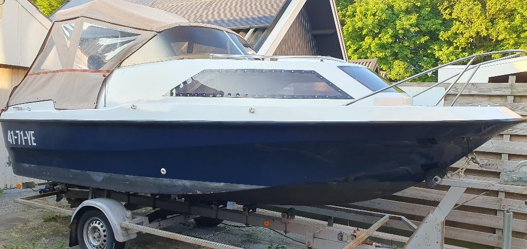Kajuitboot Shetland Family Four met trailer, Ophalen, Gebruikt