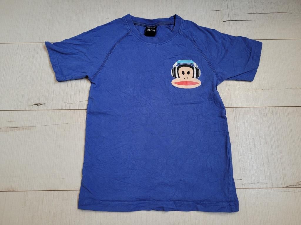 Blauw t-shirt mt 122/128 (Paul Frank), Ophalen, Zo goed als nieuw, Shirt of Longsleeve, Jongen