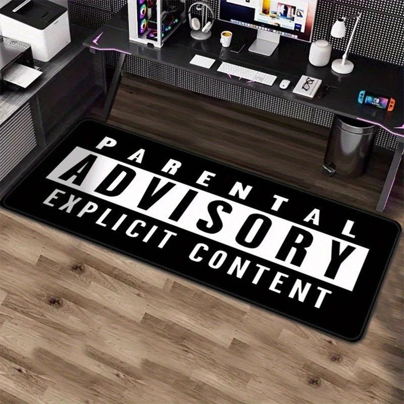 Prachtige vloermat Parental Advisory (40x120cm), Huis en Inrichting, Stoffering | Tapijten en Kleden, Ophalen of Verzenden, Nieuw