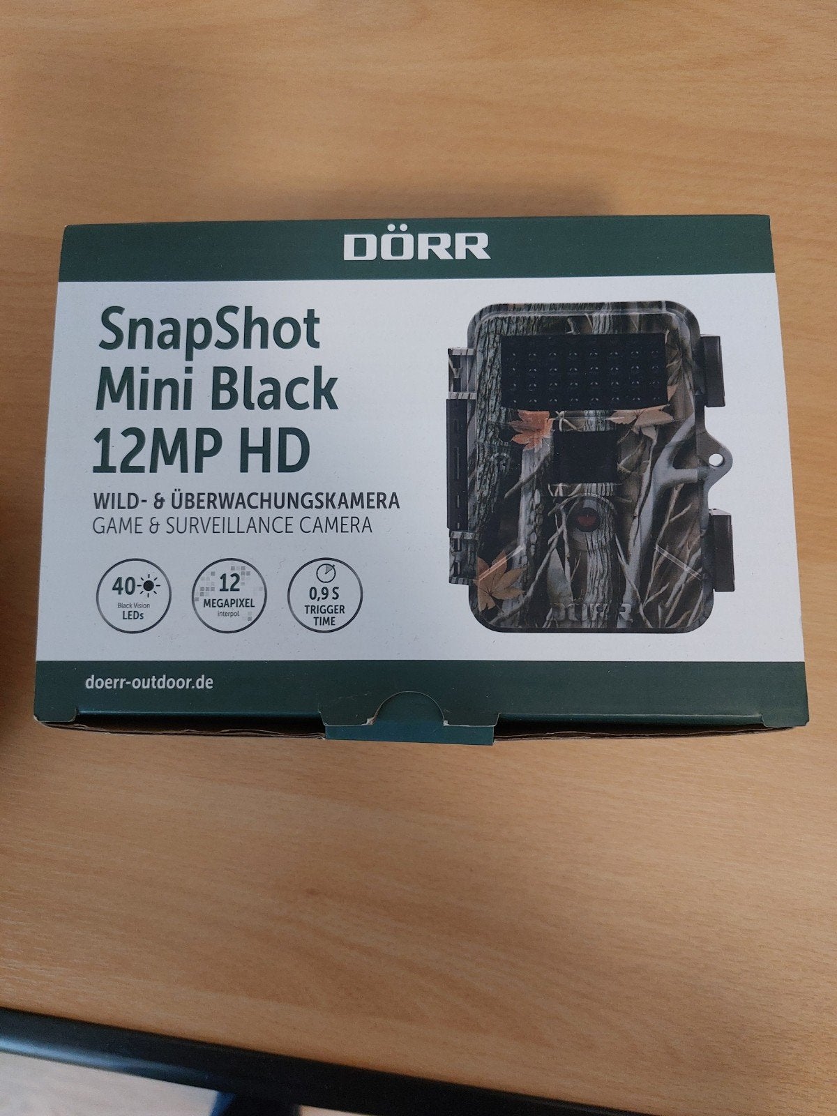 DÖRR SnapShot Mini Black 12MP HD Wildcamera, Ingebouwde flitser, Wildcamera, Ophalen of Verzenden, Zo goed als nieuw