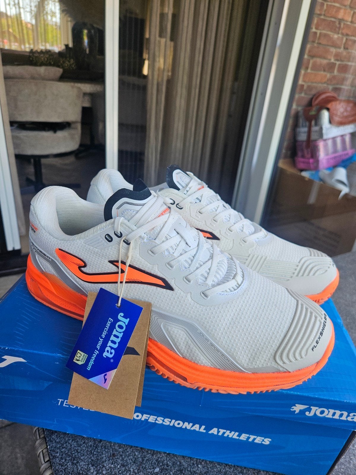 Nieuwe Joma tennis/padelschoenen - Wit/Oranje maat 44!, Ophalen of Verzenden, Nieuw