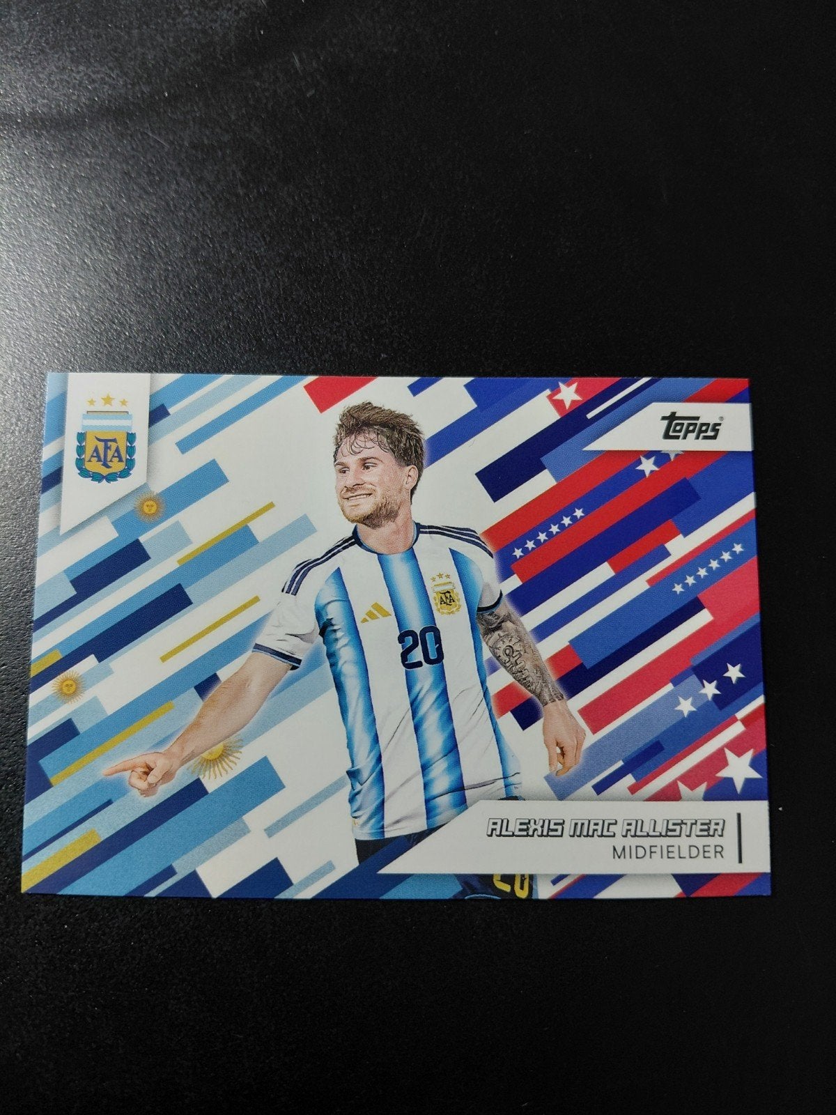 alexis mac allister (argentinie) topps team set insert, Ophalen of Verzenden, Nieuw, Buitenlandse clubs, Spelerskaart