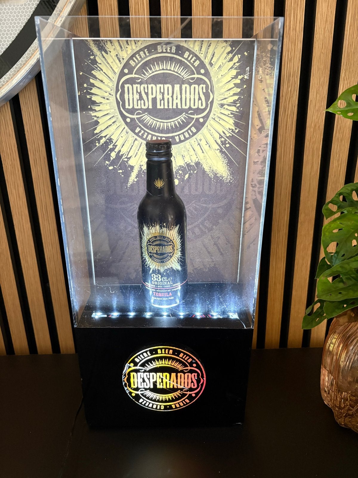 Unieke Desperados Lichtbak - Decoratieve Verlichting, Verzenden, Zo goed als nieuw, Lichtbak of (neon) lamp