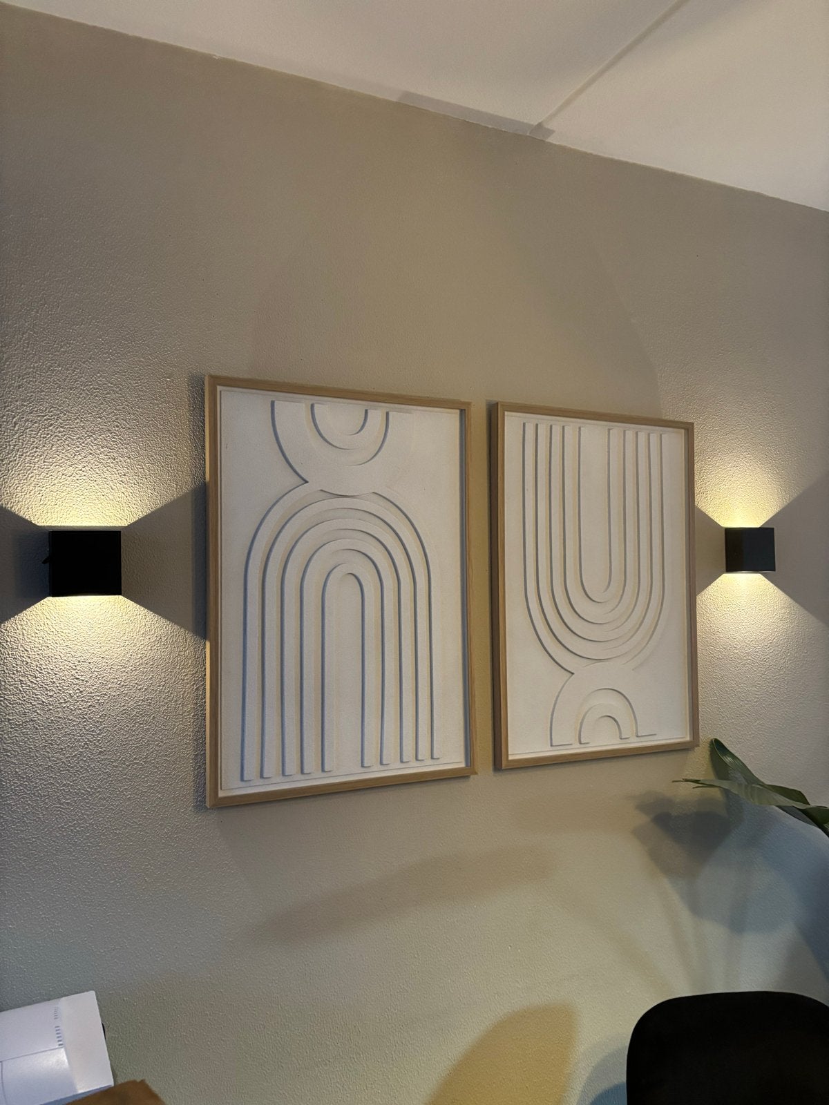moderne wanddecoraties met boogmotief, Ophalen