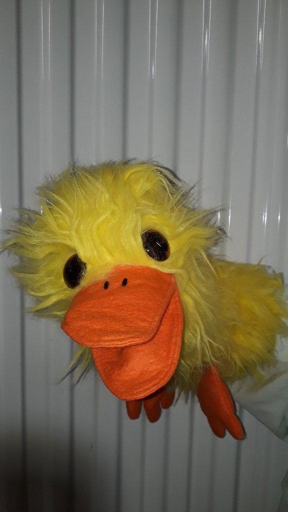 Eend / kuiken buikspreekpop / poppenkastpop - NIEUW, Ophalen of Verzenden, Nieuw, Overige typen
