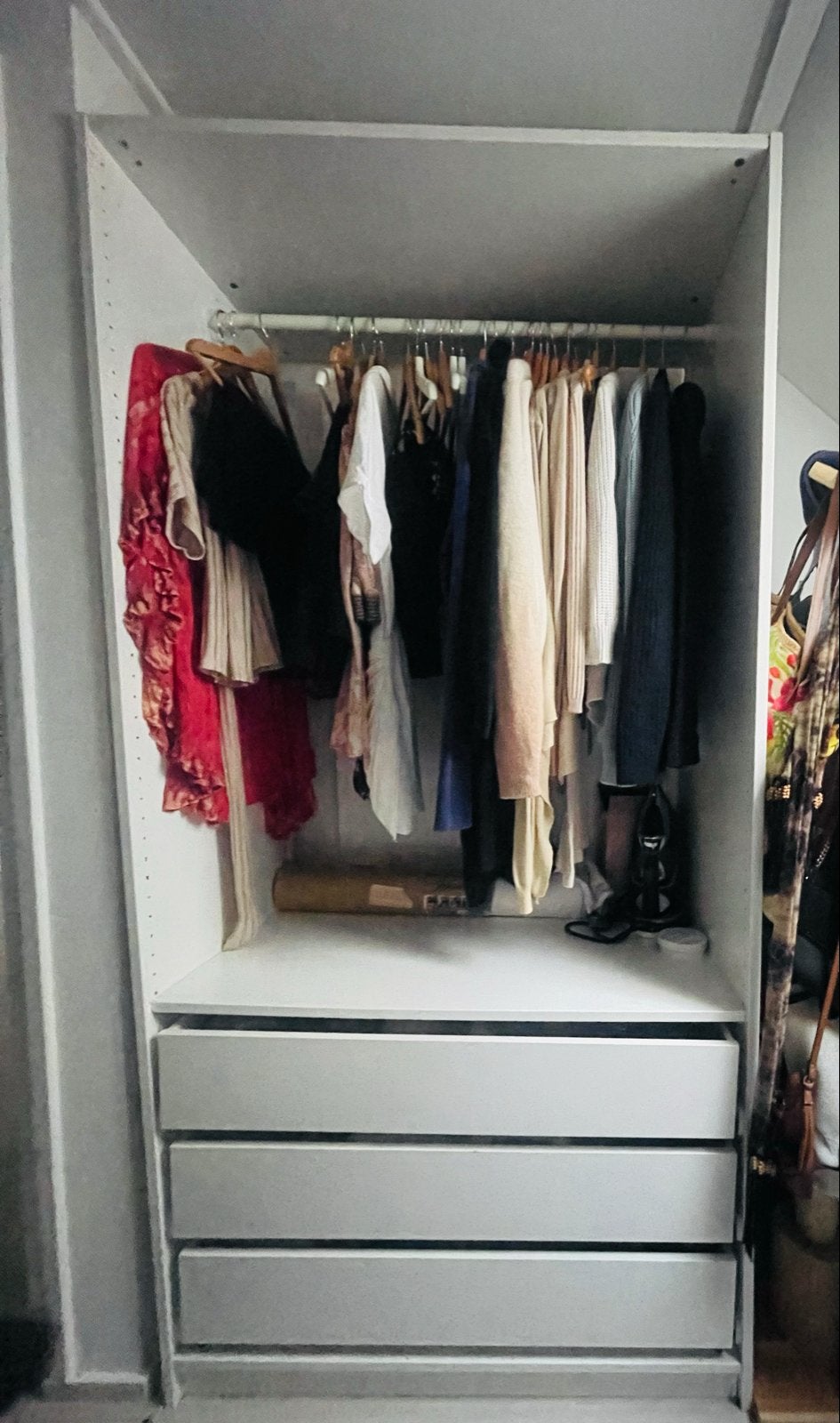 IKEA Pax kledingkast, hoogte 201x100 cm breedte, met 3 lades, Ophalen, 200 cm of meer, 50 tot 100 cm, Zo goed als nieuw