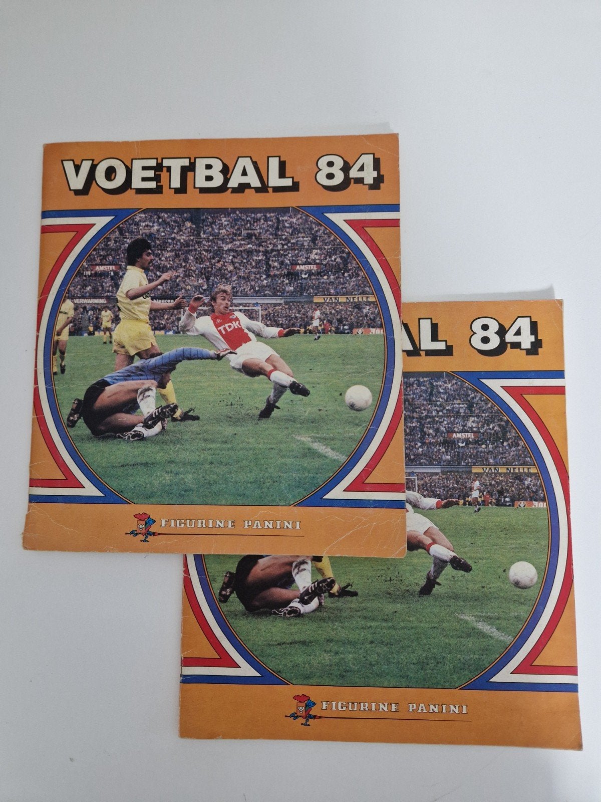 Panini Voetbal 84 Stickerboeken - Ajax, PSV, Feyenoord., Verzamelen, Ophalen of Verzenden, Gebruikt, Ajax, Boek of Tijdschrift