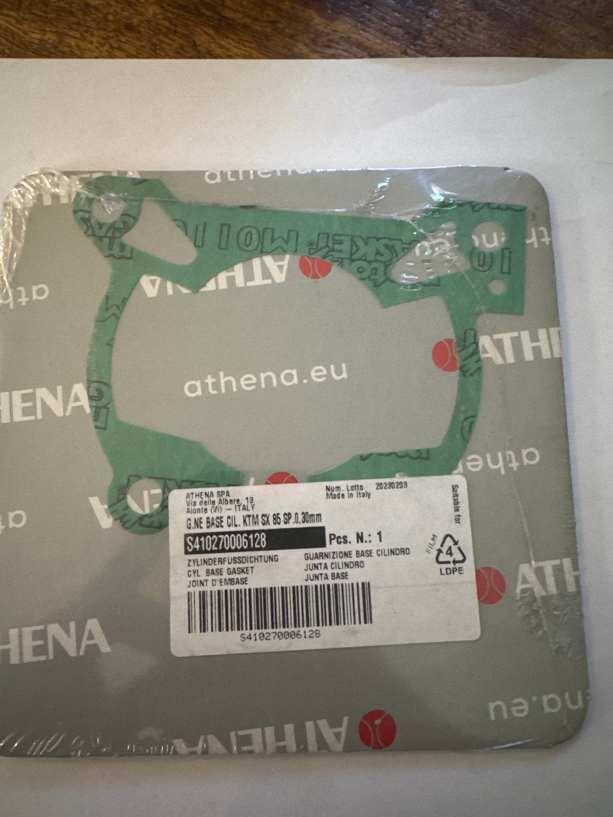 Athena Cilinder Voetpakking KTM SX 85 0.30mm, Ophalen of Verzenden