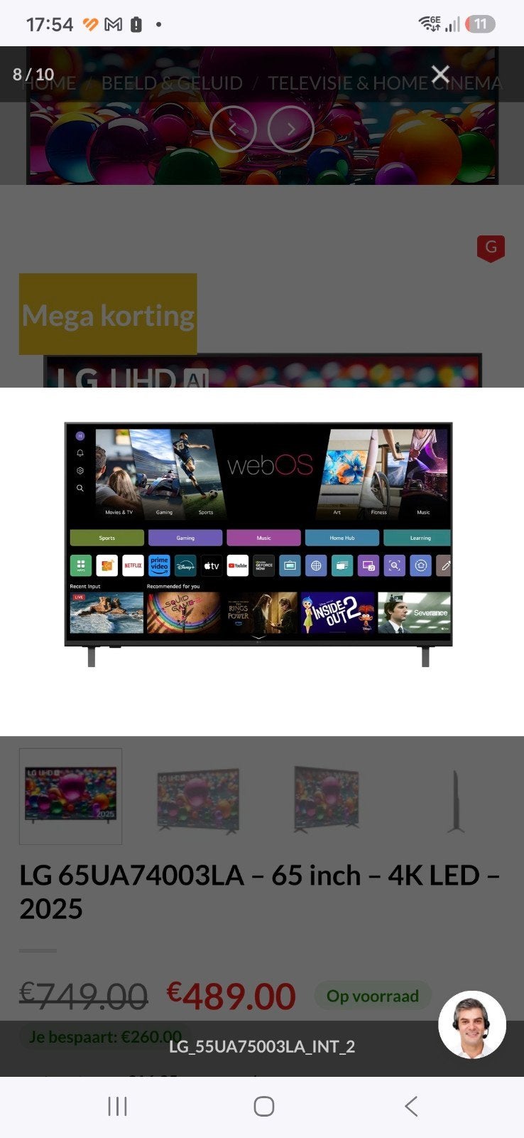 Telefunken 65 inch QLED 4K Android TV - Voor onde, QLED, Onbekend, Telefunken, Onbekend