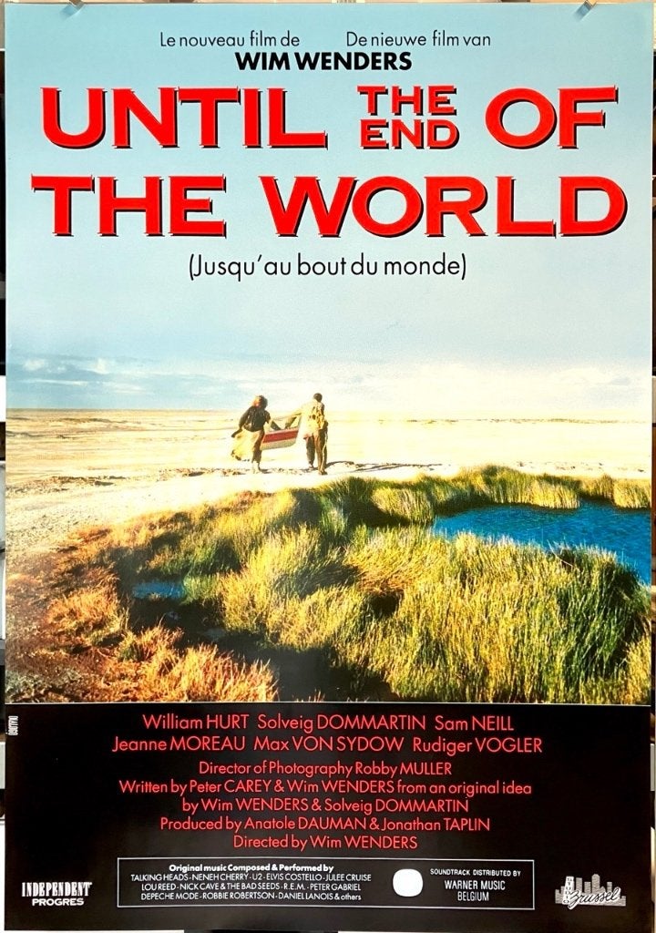 Until the End of the World - Filmposter - Wim Wenders, Verzenden, Zo goed als nieuw, A1 t/m A3, Film en Tv