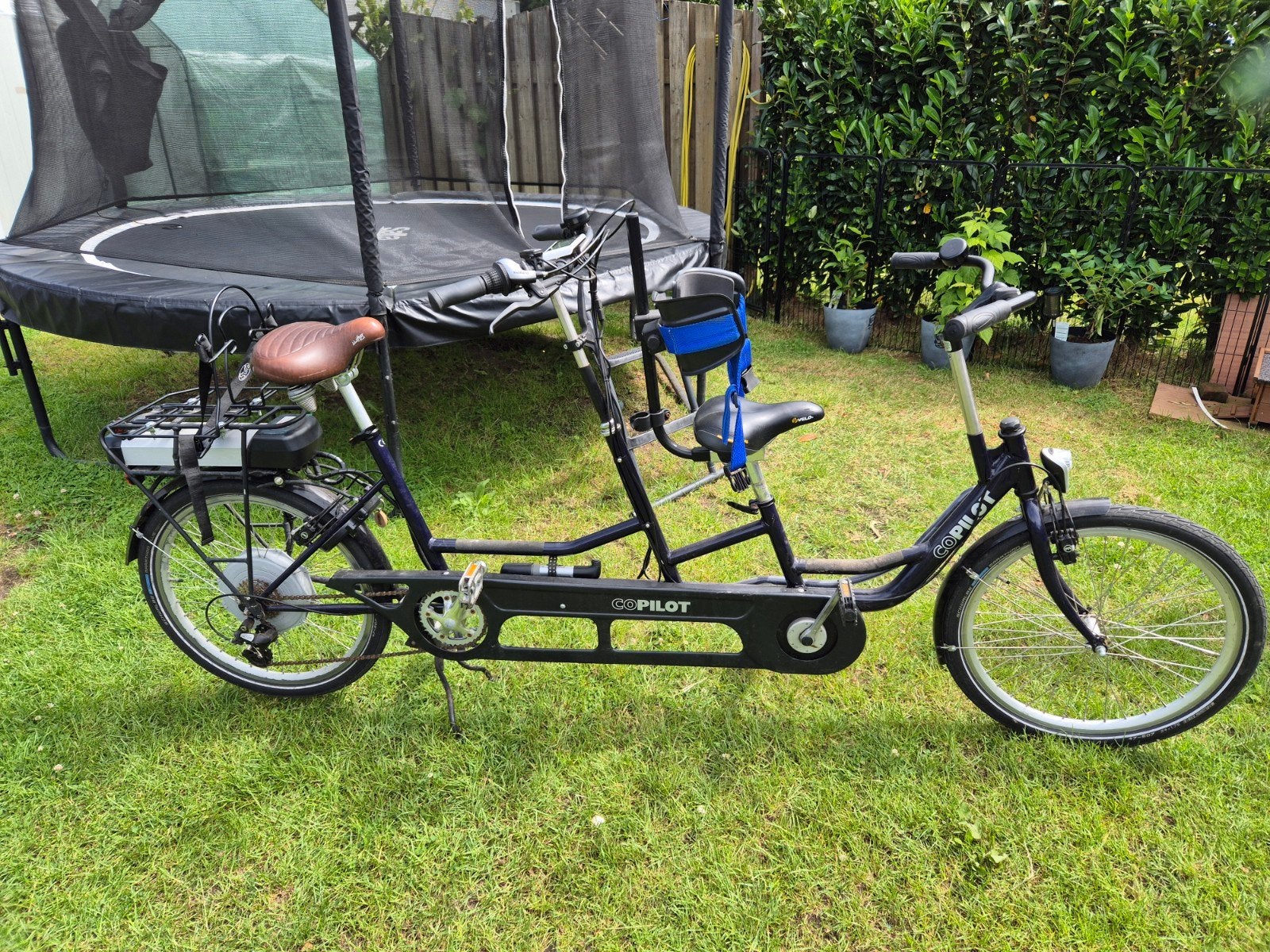 Elektrische Copilot ouder‑kind tandem, Fietsen en Brommers, Fietsen | Tandems, Ophalen, Minder dan 10 versnellingen, Gebruikt