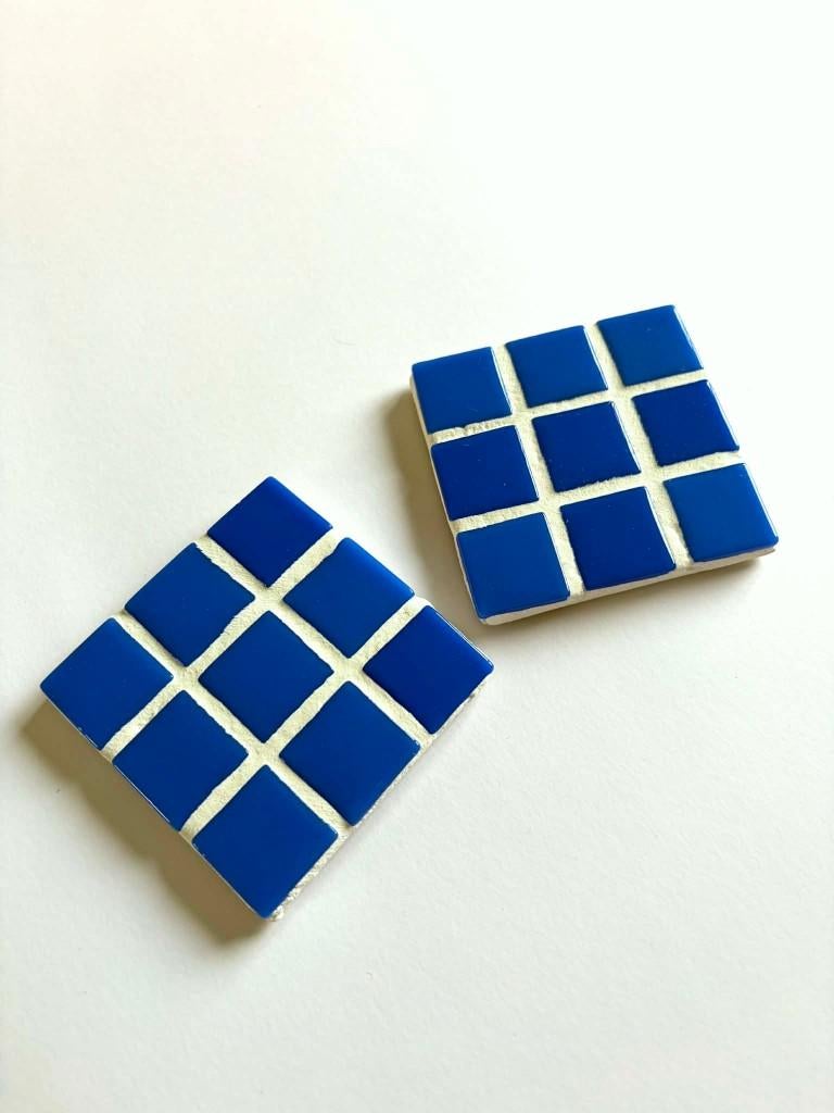 Mozaïek onderzetter handgemaakt 7.8x7.8 cm, Ophalen of Verzenden, Nieuw