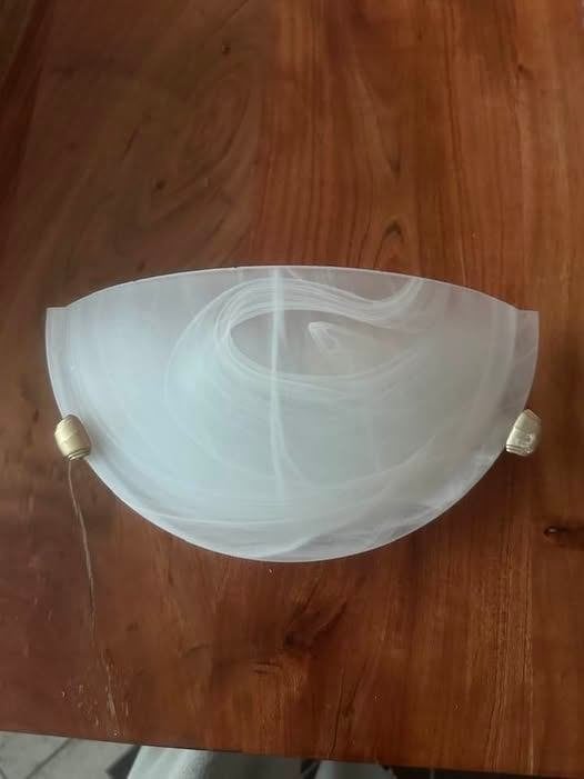 Wand lampje, Met snoer/stekker, Ophalen of Verzenden, Wandlamp, Glas