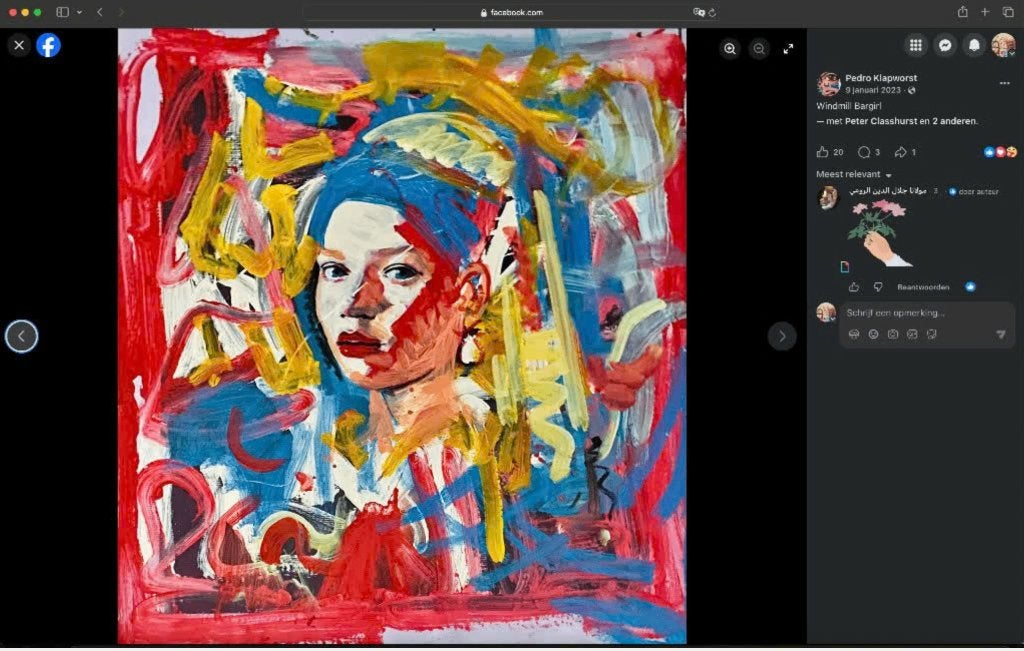 PETER KLASHORST -  3X GROOT werk 130 x 100 cm, Antiek en Kunst, Abstract, Acrylverf, Verzenden, Gesigneerd