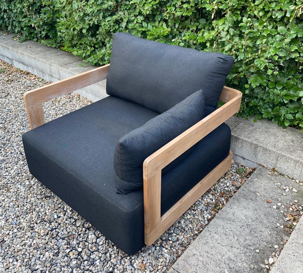 Gescova Rafa lounge chair teak loveseat tuinbank tuinstoel, Ophalen, Teakhout