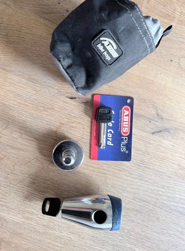 ABUS Granit Victory XPlus 68 schijfremslot met tasje, Ophalen of Verzenden, Zo goed als nieuw