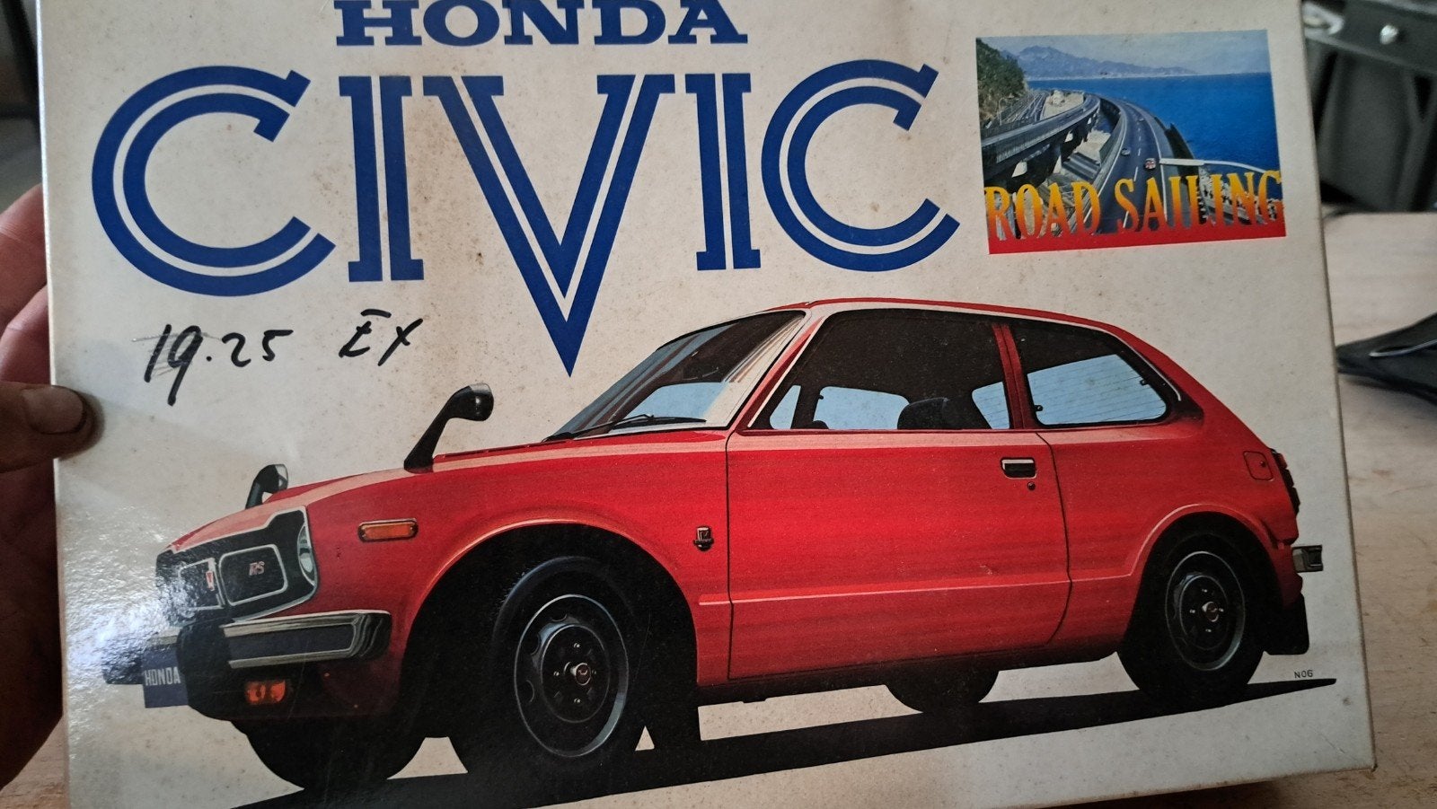 Bandai Honda Civic RS Modelbouwkit 1:20, Overige merken, Gebruikt, Auto, Groter dan 1:32