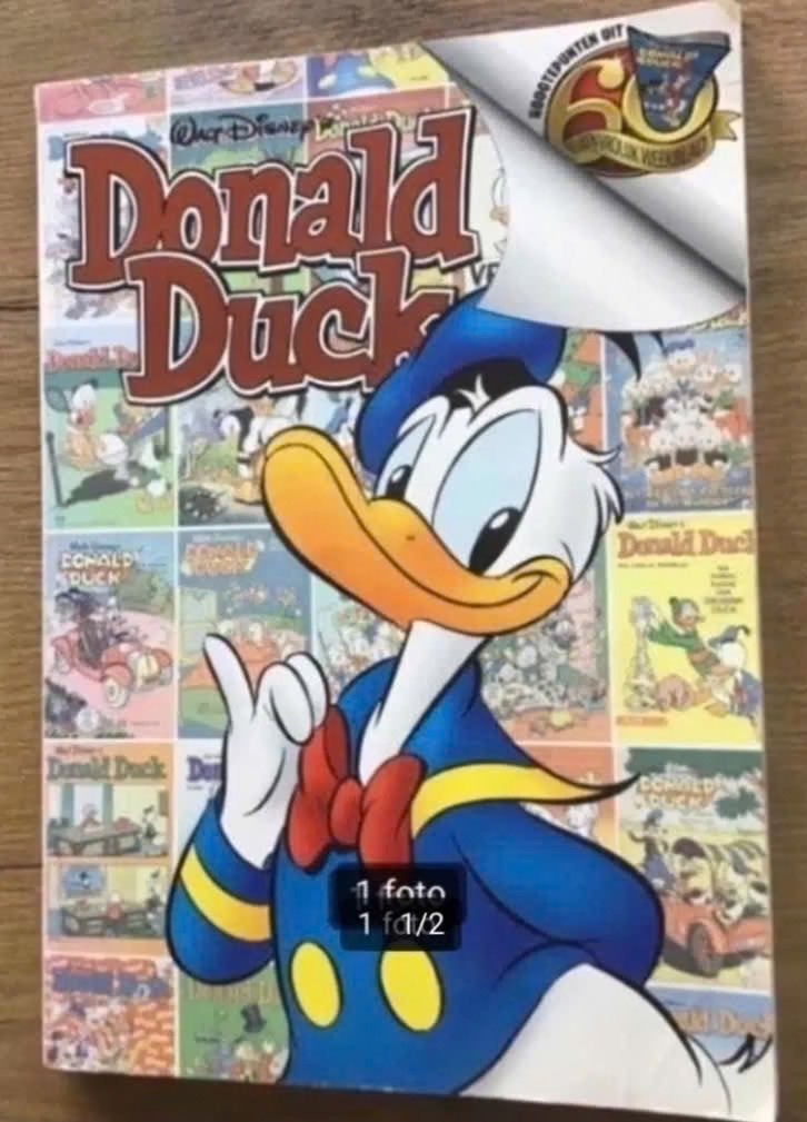 Donald Duck-hoogtepunten uit 60 jaar een vrolijk weekblad., Eén stripboek, Ophalen of Verzenden, Gelezen