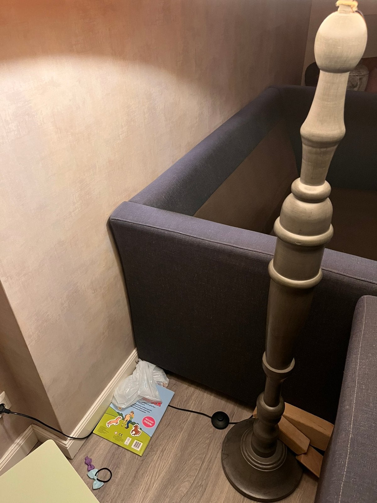 Staande lamp, Huis en Inrichting, Lampen | Vloerlampen, Ophalen, Zo goed als nieuw, 150 tot 200 cm