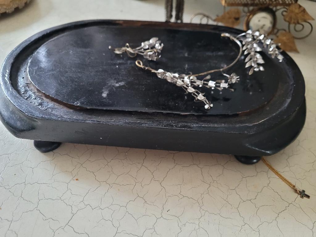 bijna antiek diadeem corsage voor bruidegom 25 jarige trouw, Antiek en Kunst, Ophalen of Verzenden, Dames