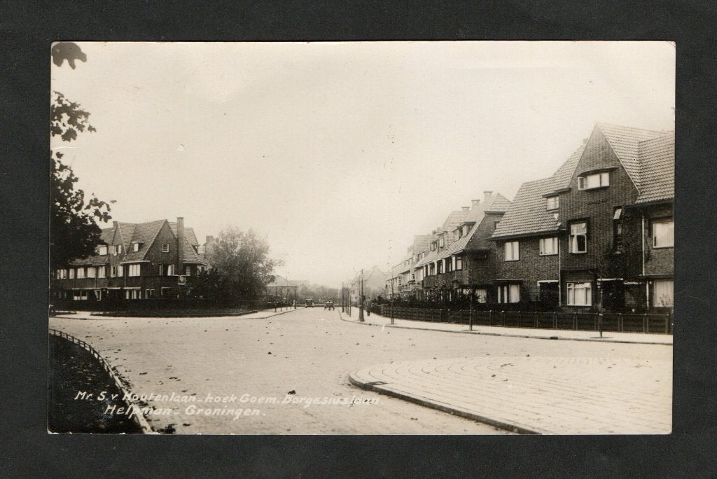 Groningen Helpman Van Houtenlaan Goeman Borgesiuslaan 1933., Ophalen of Verzenden, 1920 tot 1940, Gelopen, Groningen
