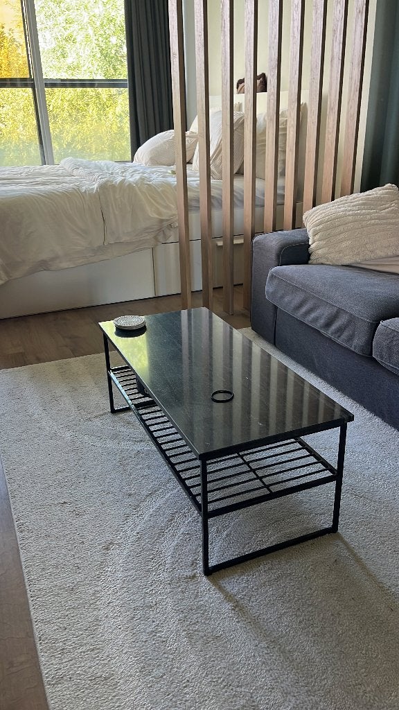 Marmeren salontafel, Ophalen, 100 tot 150 cm, 50 tot 100 cm, Zo goed als nieuw