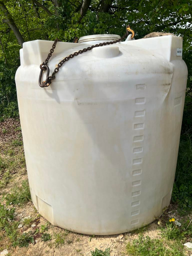 Grote Witte Watertank - 6000 Liter Opslag, Kunststof, Gebruikt, Met kraantje, 150 liter of meer