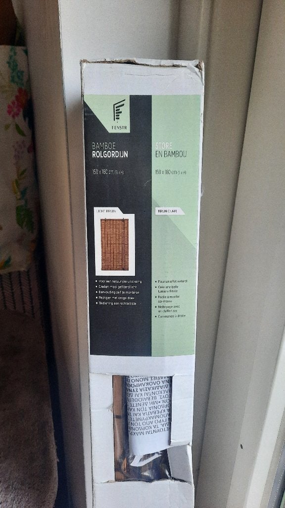 Gezocht: bamboe rolgordijn 150 x 180, Huis en Inrichting, Ophalen, 150 cm, Nieuw, Rolgordijn