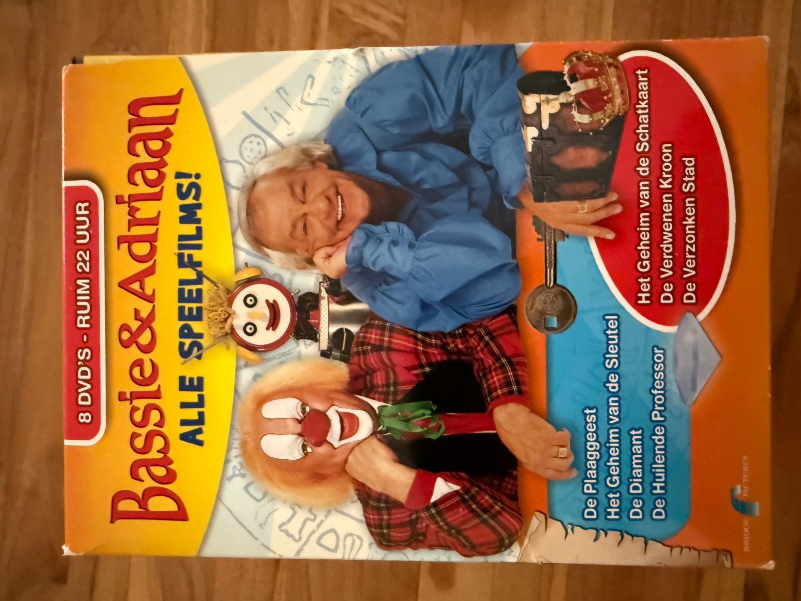 Bassie en Adriaan verzamelbox alle speelfilms, Cd's en Dvd's, Ophalen, Zo goed als nieuw