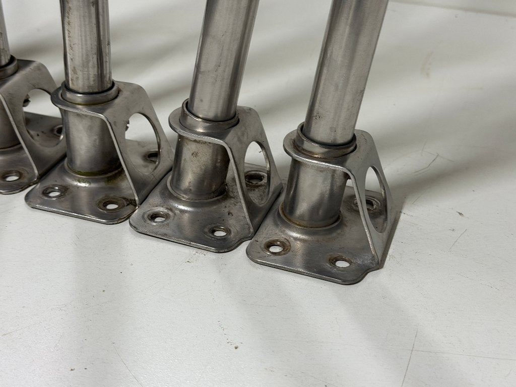 6 x RVS scepter 51 cm met scepterpot, Ophalen of Verzenden, Gebruikt, Overige typen