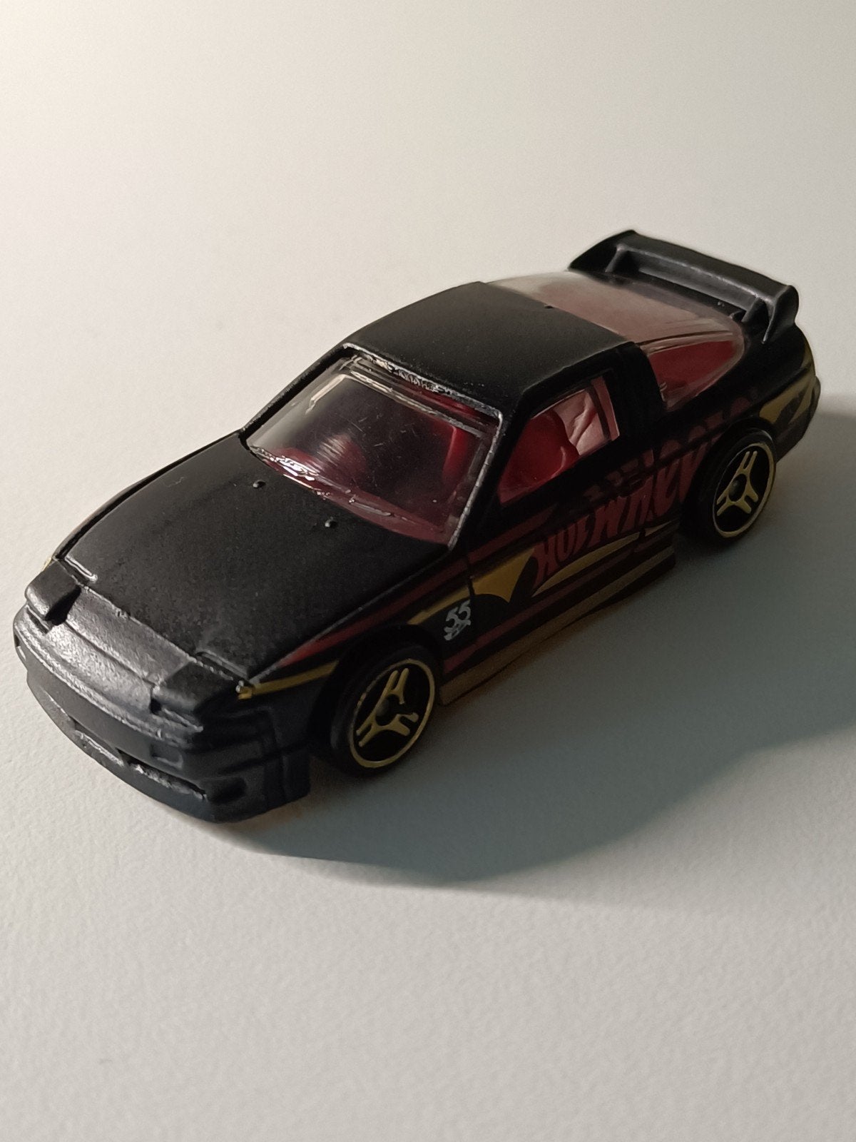 Hot Wheels Nissan 180SX (S13) Zwart - Gebruikt, Ophalen of Verzenden, Gebruikt, Auto