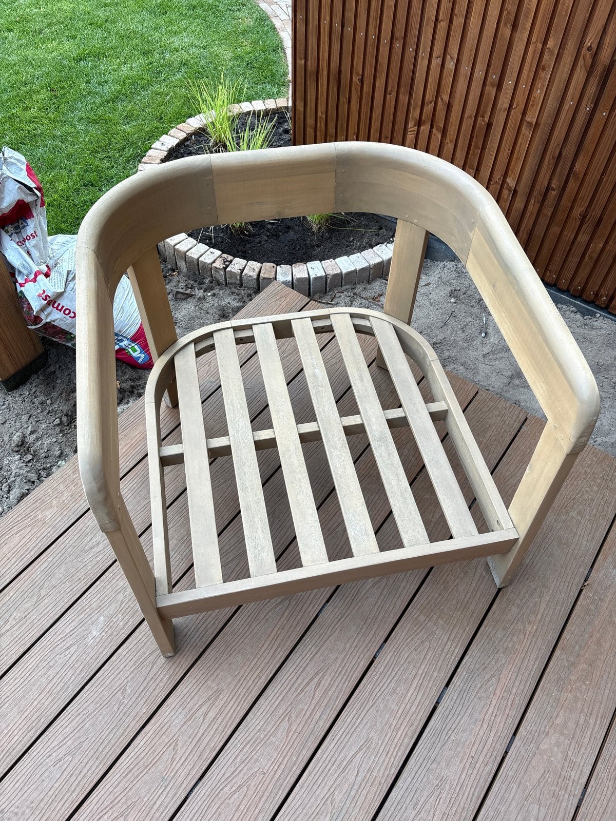 Sklum Uleno acaciahouten tuinstoel, Ophalen, Gebruikt, Overige kleuren, Eén