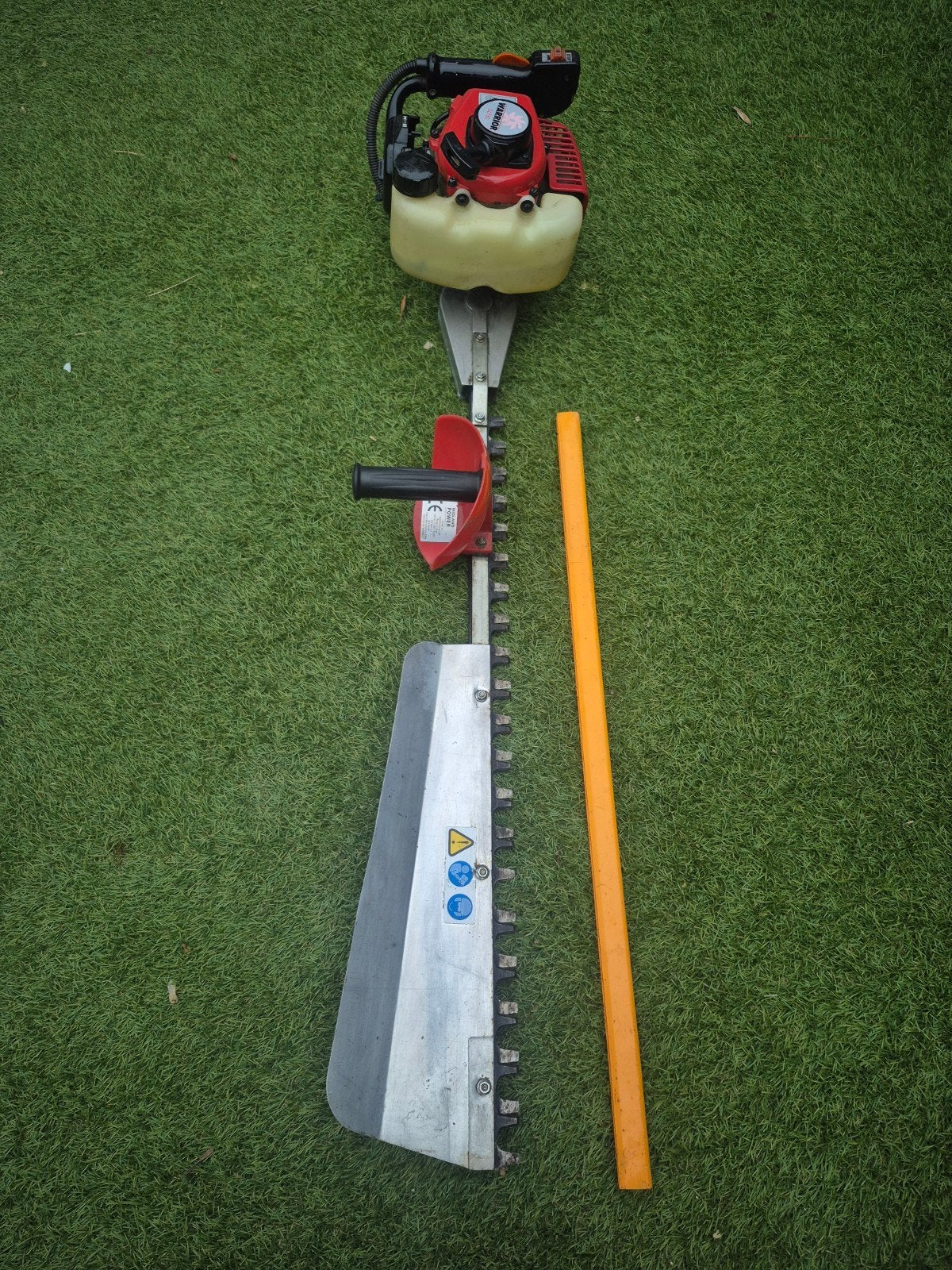 benzine heggenschaar,midland power,met bladvanger, Tuin en Terras, Ophalen, Gebruikt, Benzine
