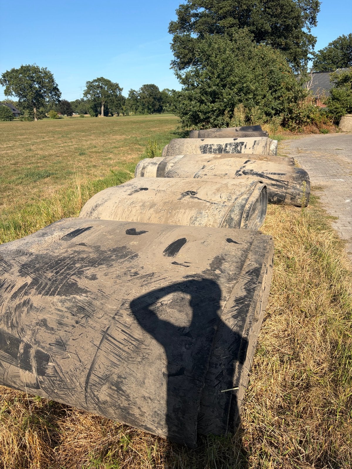 Mijnbouwmatten/kuilplaat/verharding uit sleufsilo