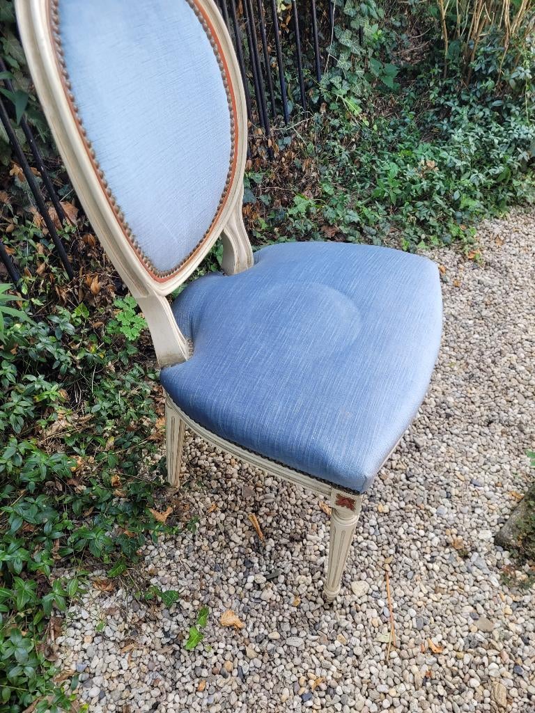Oude boudoir stoel, slaapkamer stoel, Antiek en Kunst, Ophalen