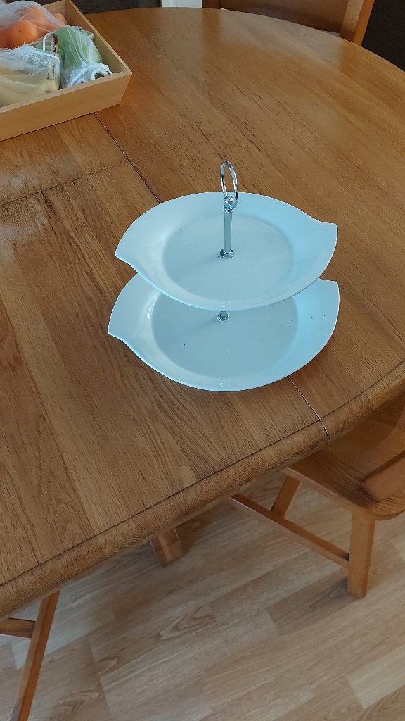 etagère te koop, Ophalen of Verzenden, Zo goed als nieuw, Etagère, Steen/keramiek