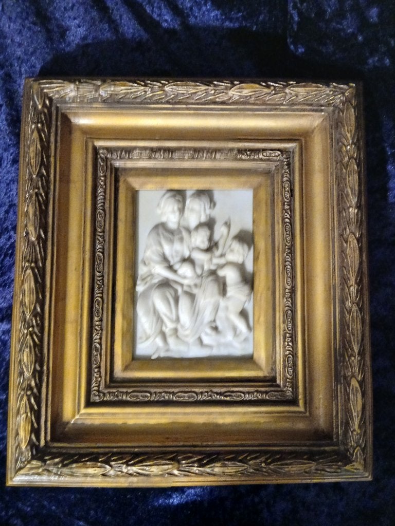 3D Albast Wanddecoratie, Antiek en Kunst, Ophalen, Groep mensen, Handgemaakt, Wanddecoratie
