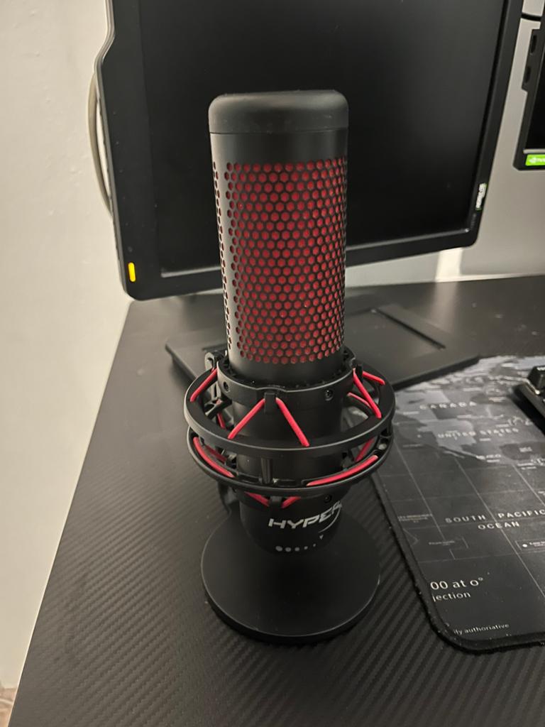 HyperX Quadcast Microfoon, Ophalen of Verzenden, Zo goed als nieuw, Studiomicrofoon