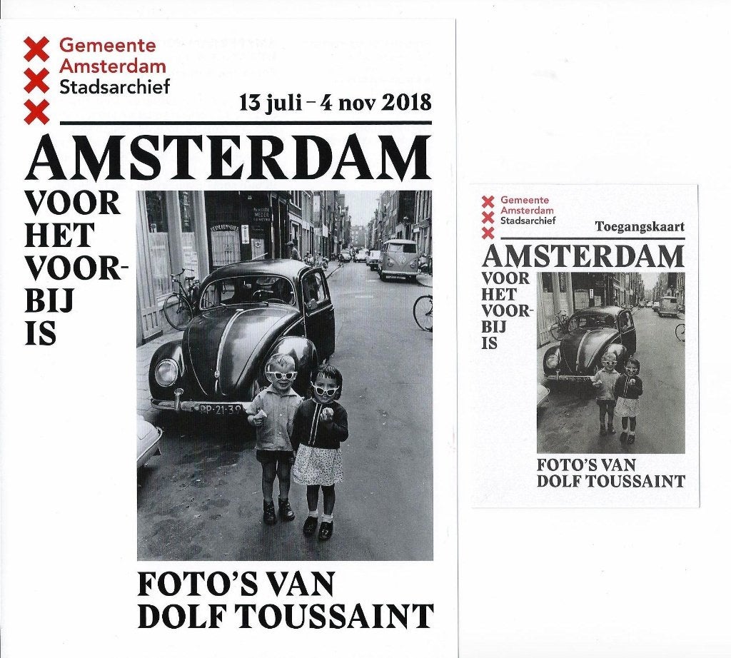 Tentoonstellingsgids Dolf Toussaint - Stadsarchief 2018., Verzenden, Zo goed als nieuw, Fotografen
