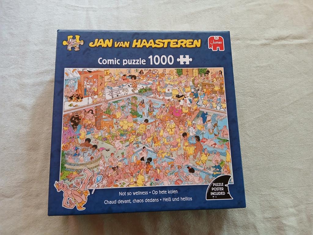 Jan van Haasteren 1000 stukjes - not so wellness, Ophalen of Verzenden, 500 t/m 1500 stukjes, Gebruikt, Legpuzzel