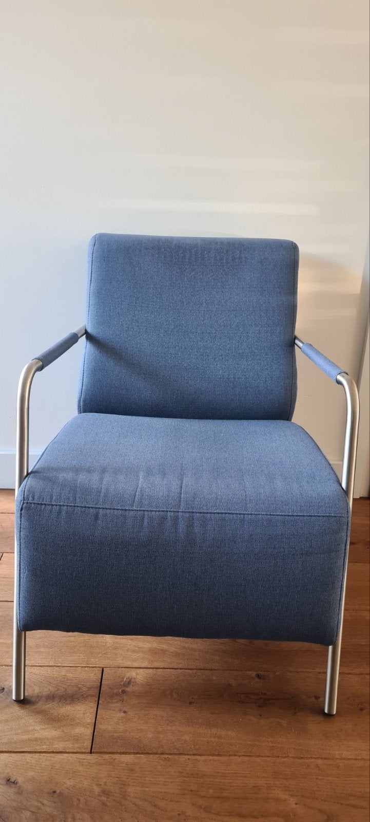 Fauteuil blauw, Ophalen, 75 tot 100 cm, 50 tot 75 cm