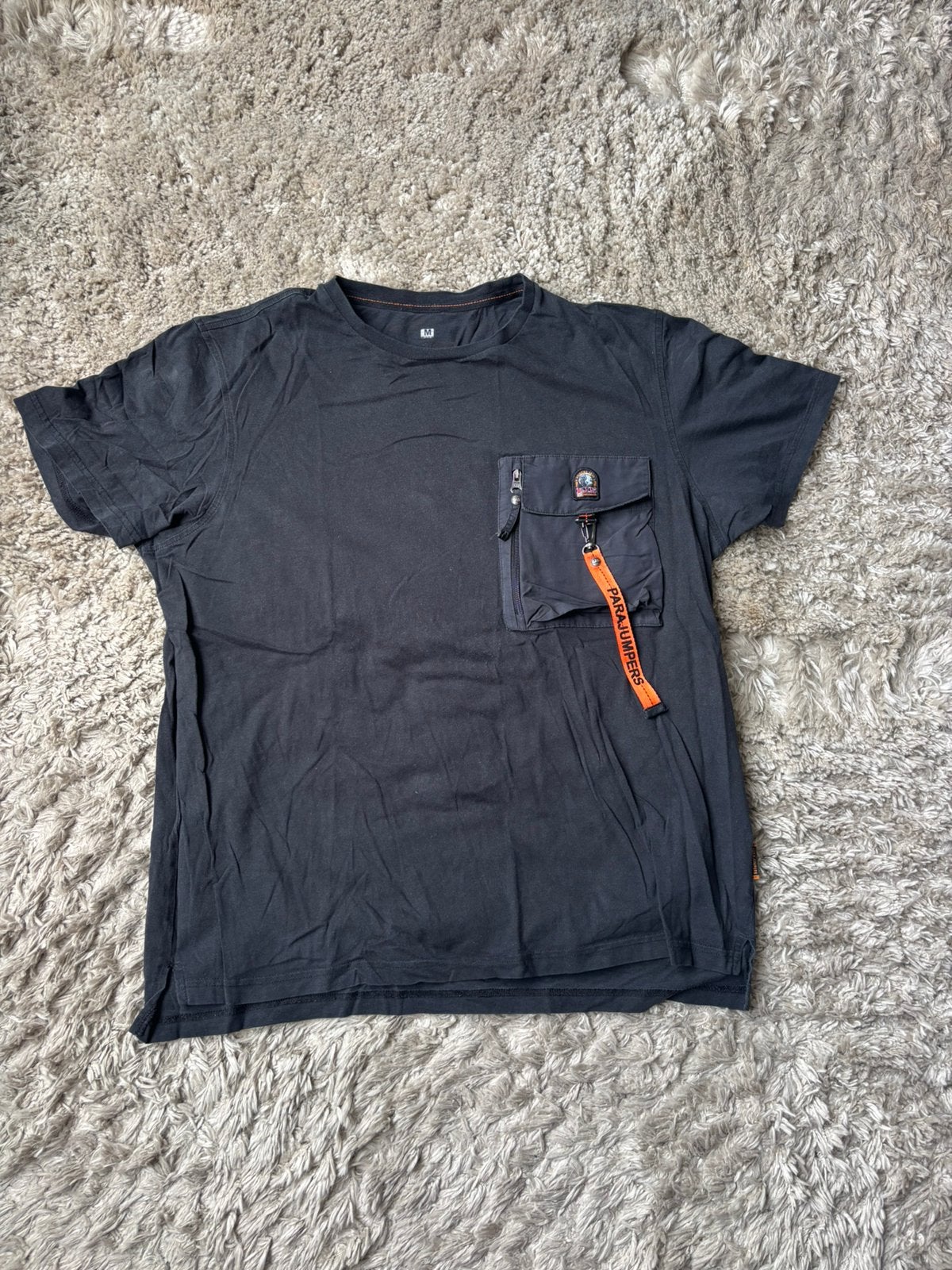 Parajumpers T-Shirt Maat M Zwart, Verzenden, Zo goed als nieuw, Maat 48/50 (M), Zwart