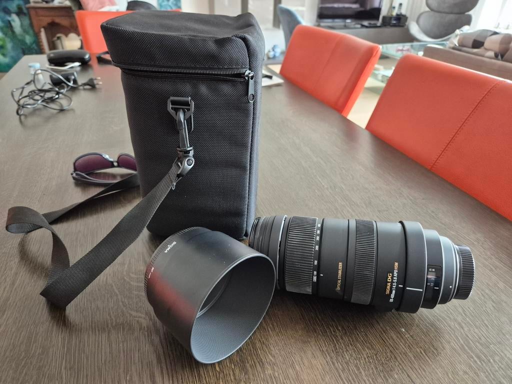 Telelens met statief ook voor Nikon, Ophalen