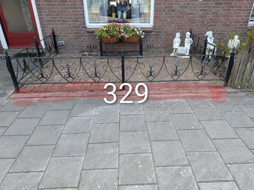 Sierlijk ijzeren hekwerk voor tuin of voortuin, Ophalen, Gebruikt, IJzer, Sierhekwerk